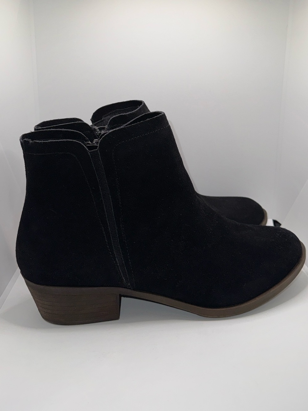 Kensie Gamal Ankle Booties Boots Black Suede Women’s 10